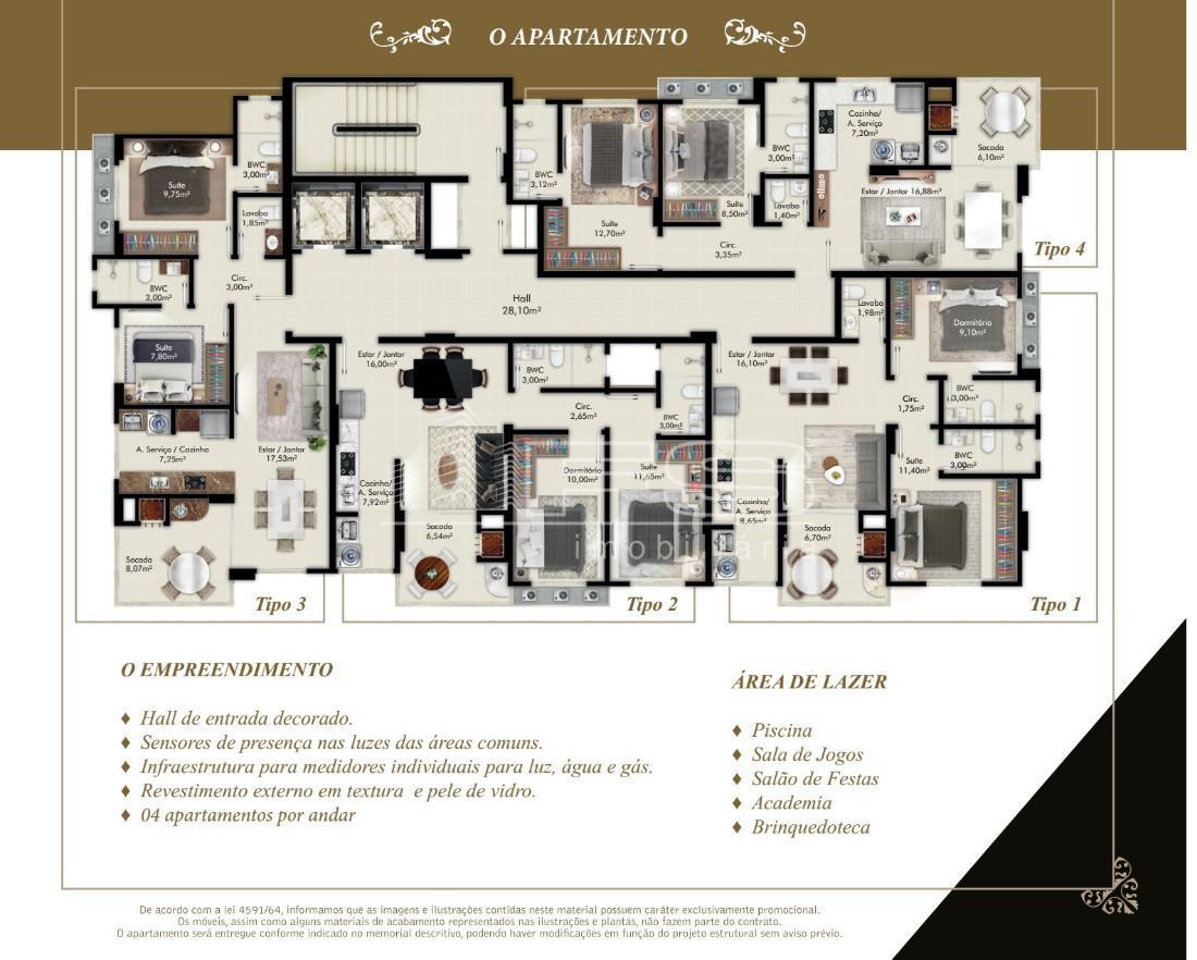 Apartamento com 2 Dormitórios à venda, 70 m² por R$ 790.000,00
