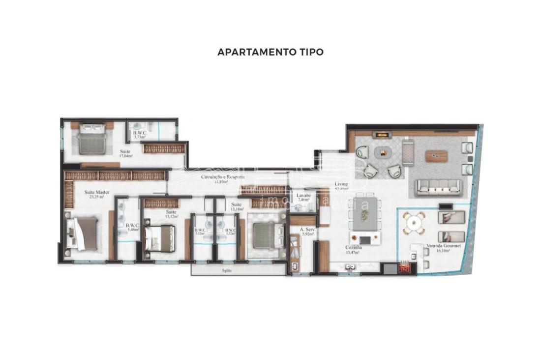 Apartamento com 4 Dormitórios à venda, 198 m² por R$ 3.100.000,00