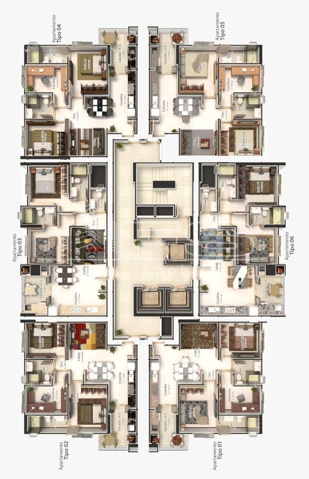 Apartamento com 3 Dormitórios à venda, 62 m² por R$ 550.000,00