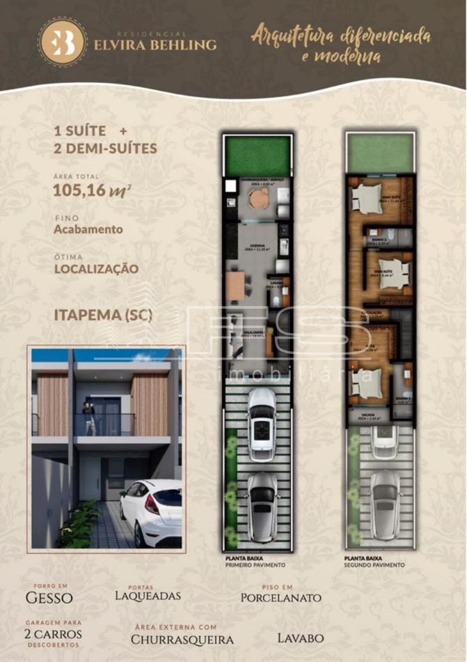 Casa com 3 Dormitórios à venda, 105 m² por R$ 509.990,00