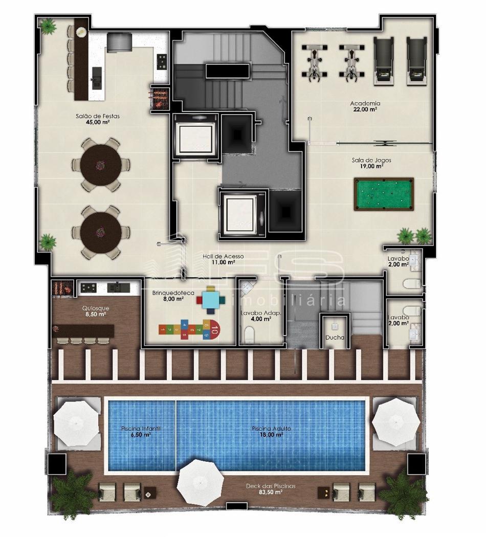 Apartamento com 3 Dormitórios à venda, 108 m² por R$ 1.040.000,00