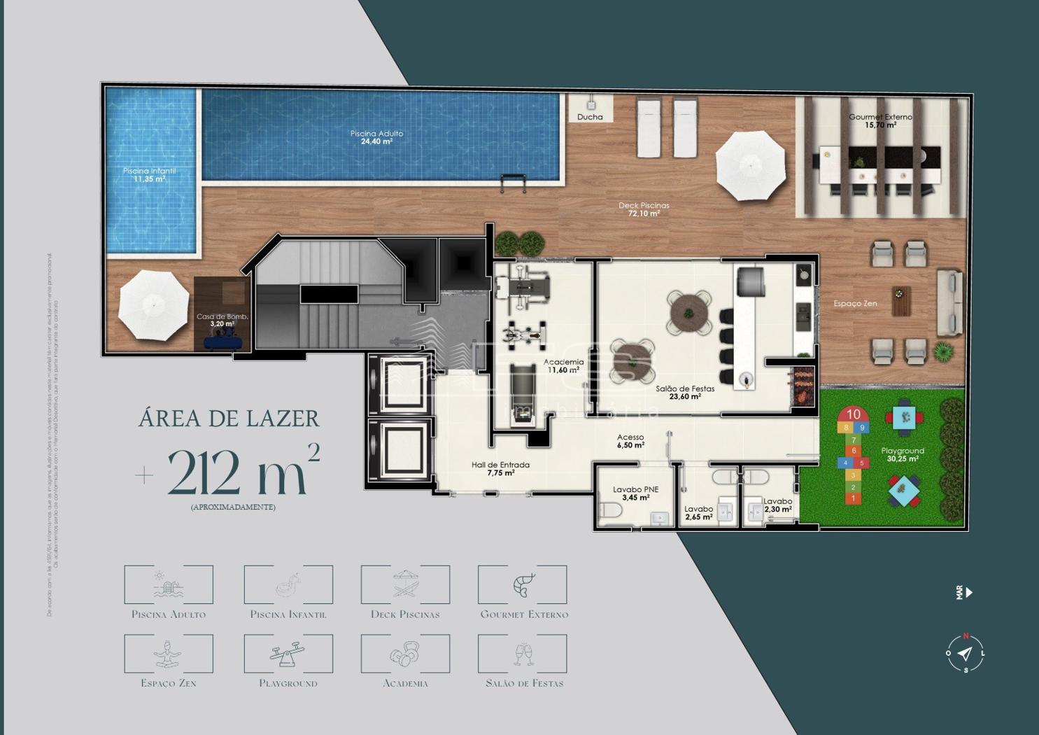 Apartamento com 2 Dormitórios à venda, 61 m² por R$ 595.335,00