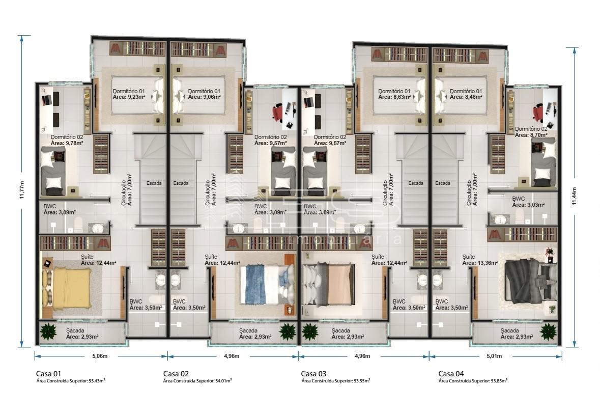 Casa com 3 Dormitórios à venda, 94 m² por R$ 475.000,00