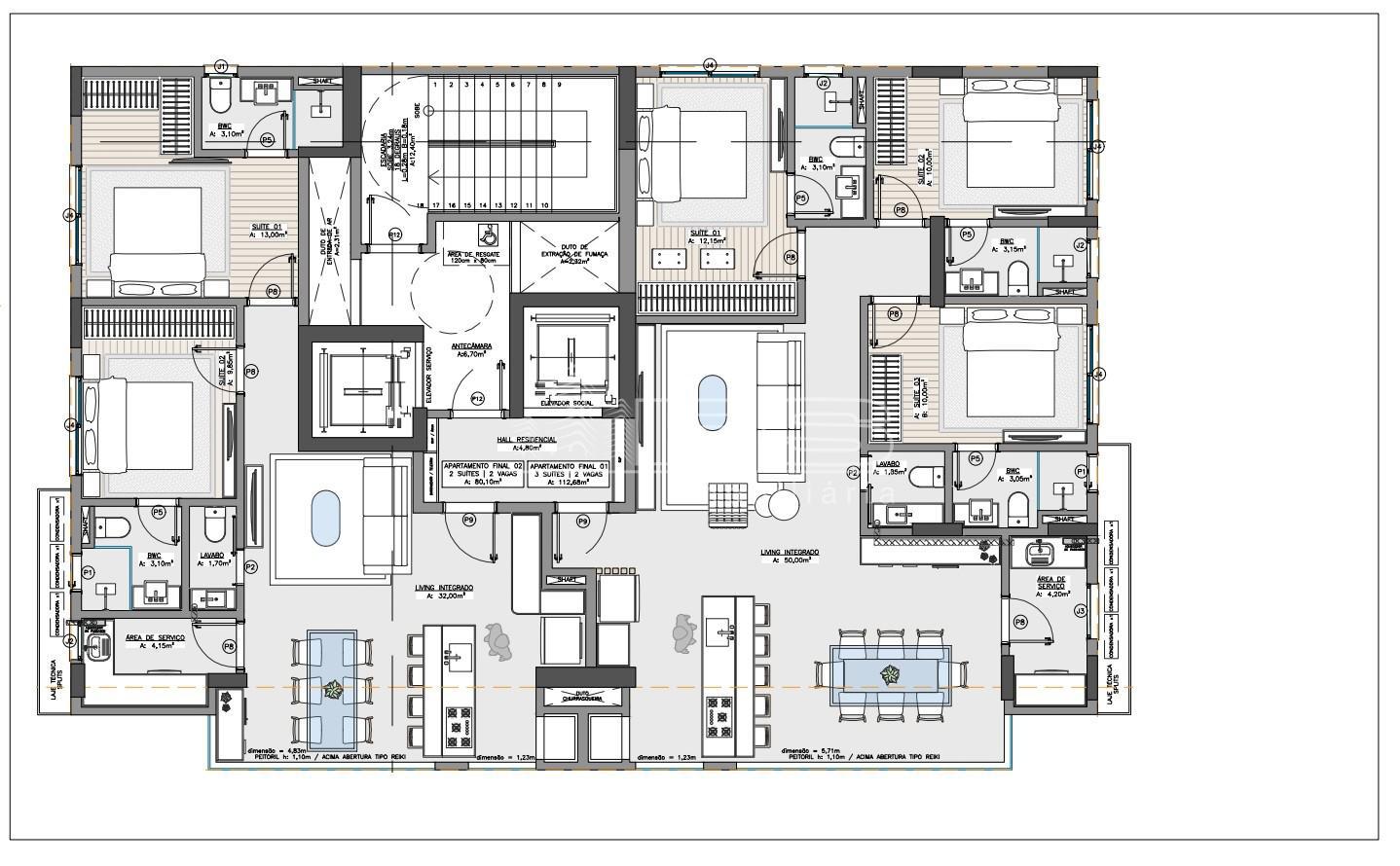 Apartamento com 3 Dormitórios à venda, 112 m² por R$ 1.070.000,00