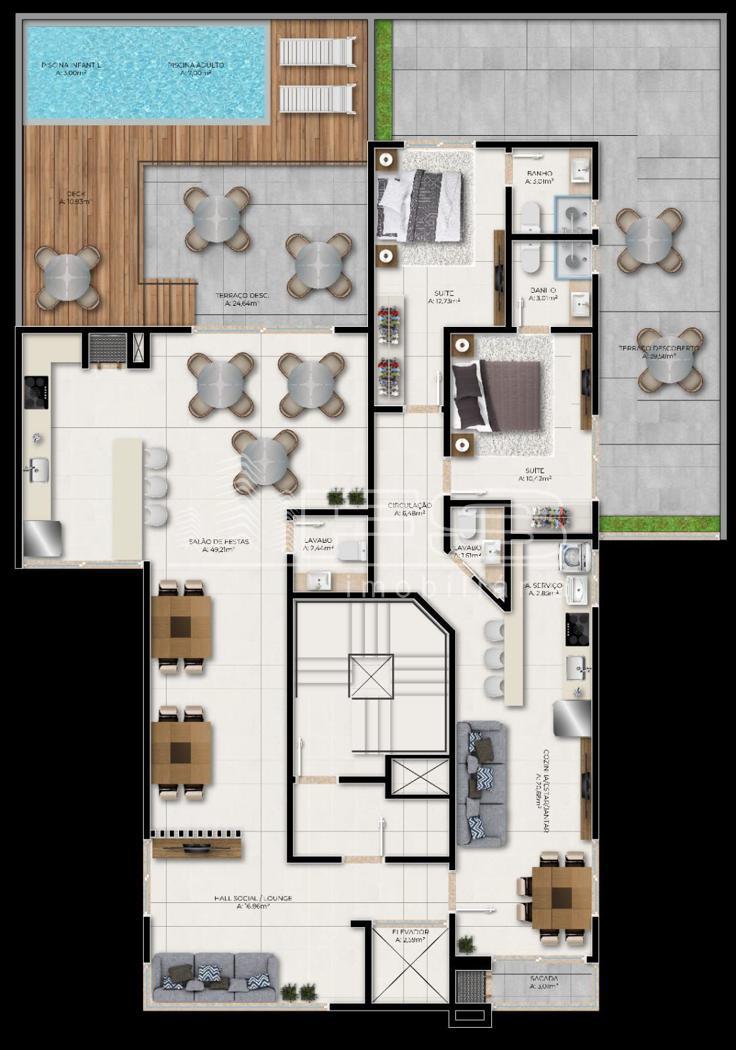 Apartamento com 2 Dormitórios à venda, 81 m² por R$ 780.000,00