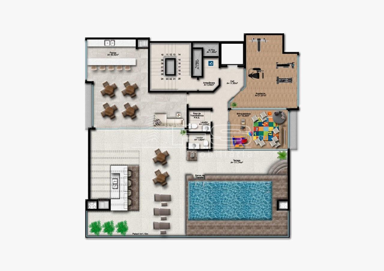 Apartamento com 3 Dormitórios à venda, 104 m² por R$ 1.309.618,00