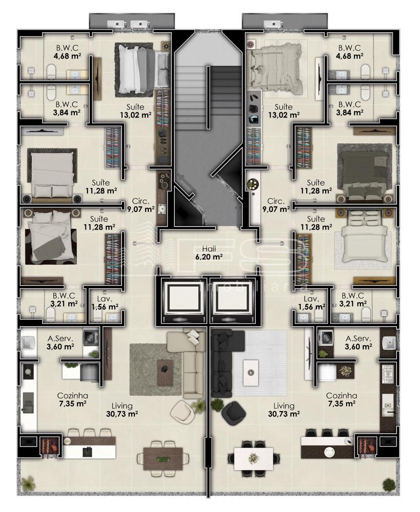 Apartamento com 3 Dormitórios à venda, 113 m² por R$ 1.320.000,00