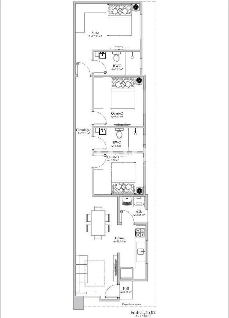 Casa de 3 quartos, 77m² no bairro Bairro não informado, em São João Batista | Eu Corretor