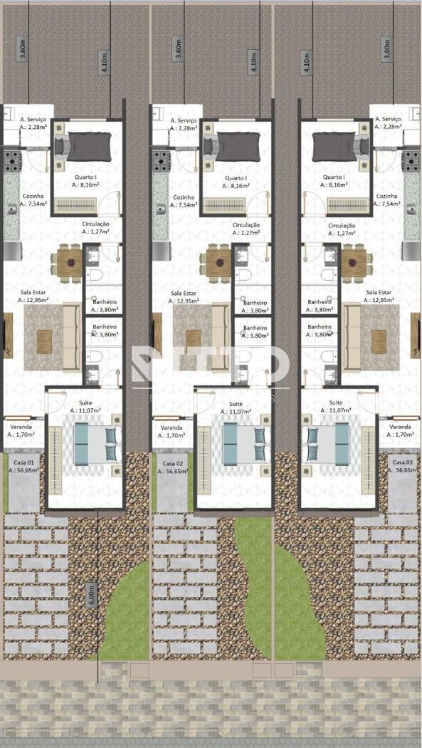 Casa de 2 quartos, no bairro Areias, em Tijucas | Eu Corretor