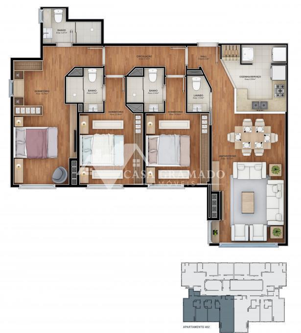 Apartamento à venda com 2 quartos, 77m² - Foto 20