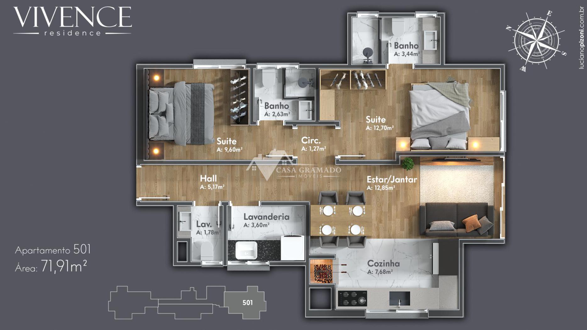 Apartamento à venda com 1 quarto, 48m² - Foto 20