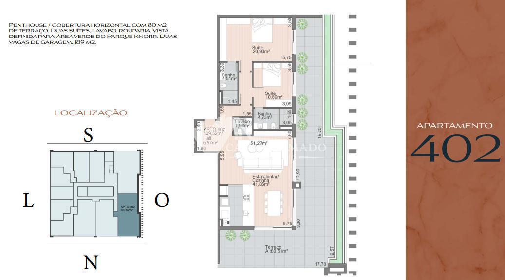 Apartamento à venda com 2 quartos, 110m² - Foto 6