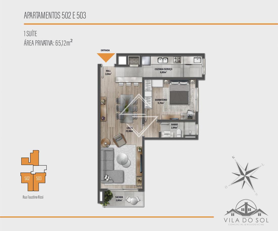 Apartamento à venda com 2 quartos, 92m² - Foto 5