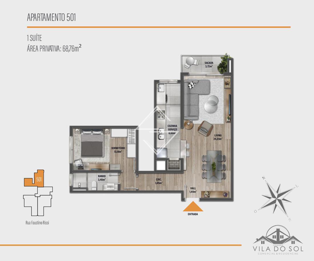 Apartamento à venda com 2 quartos, 92m² - Foto 6