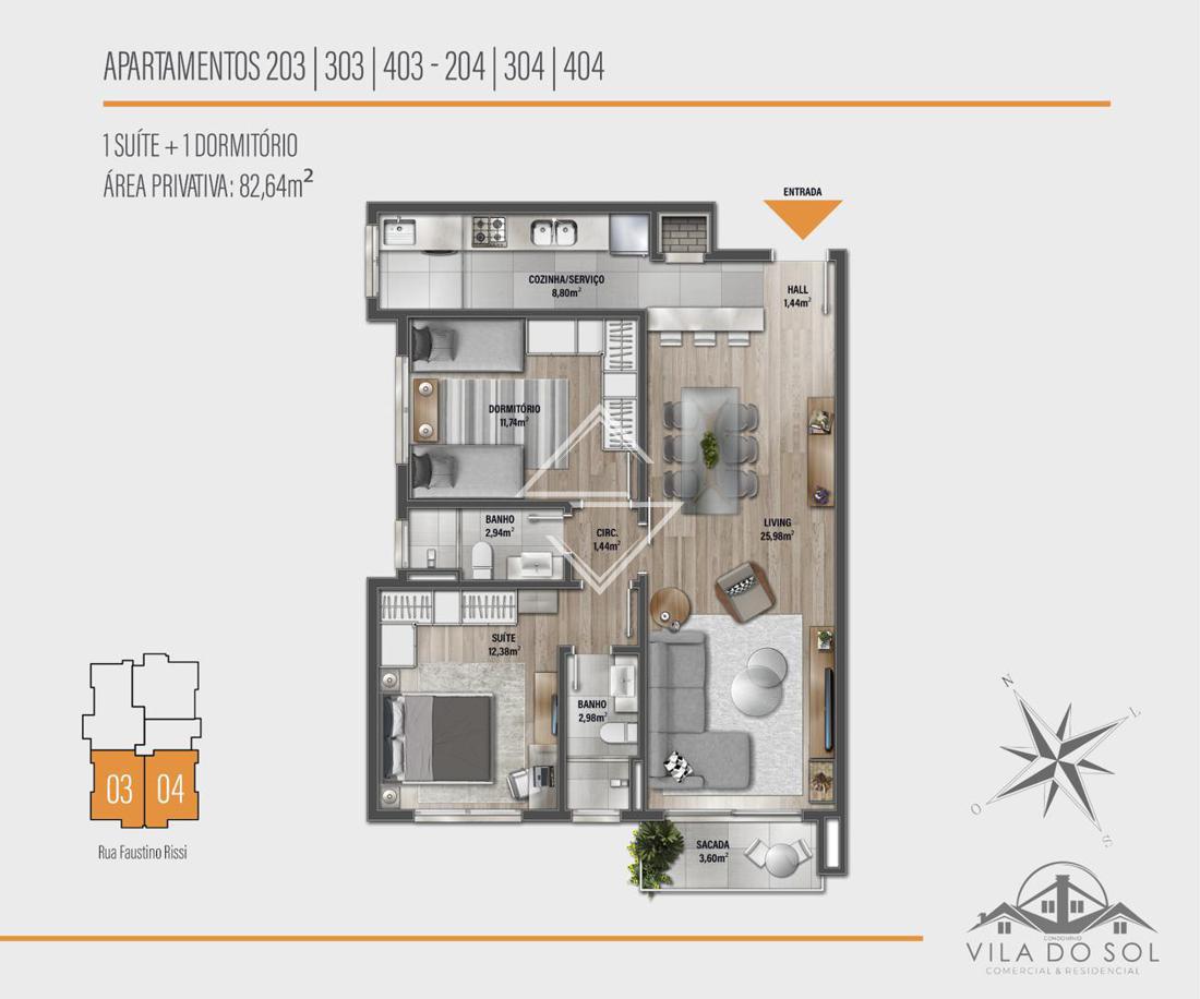 Apartamento à venda com 2 quartos, 92m² - Foto 7