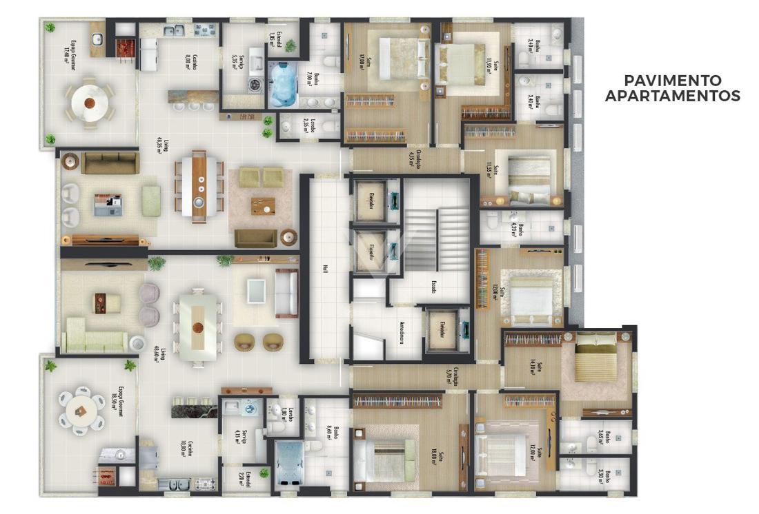 Apartamento de 3 quartos, no bairro Meia Praia, em Itapema | Eu Corretor