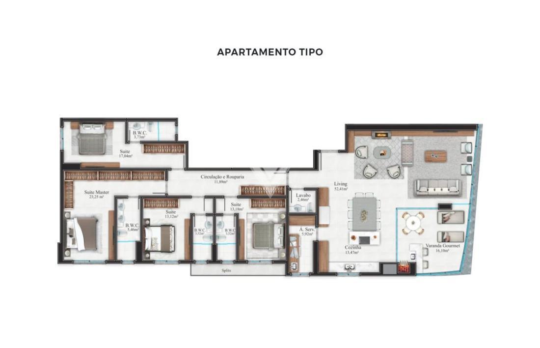 Apartamento de 4 quartos, 198m² no bairro Meia Praia, em Itapema | Eu Corretor