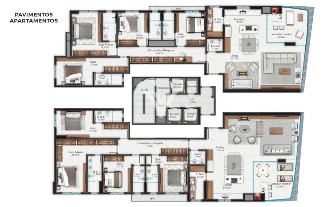 Apartamento de 4 quartos, 198m² no bairro Meia Praia, em Itapema | Eu Corretor