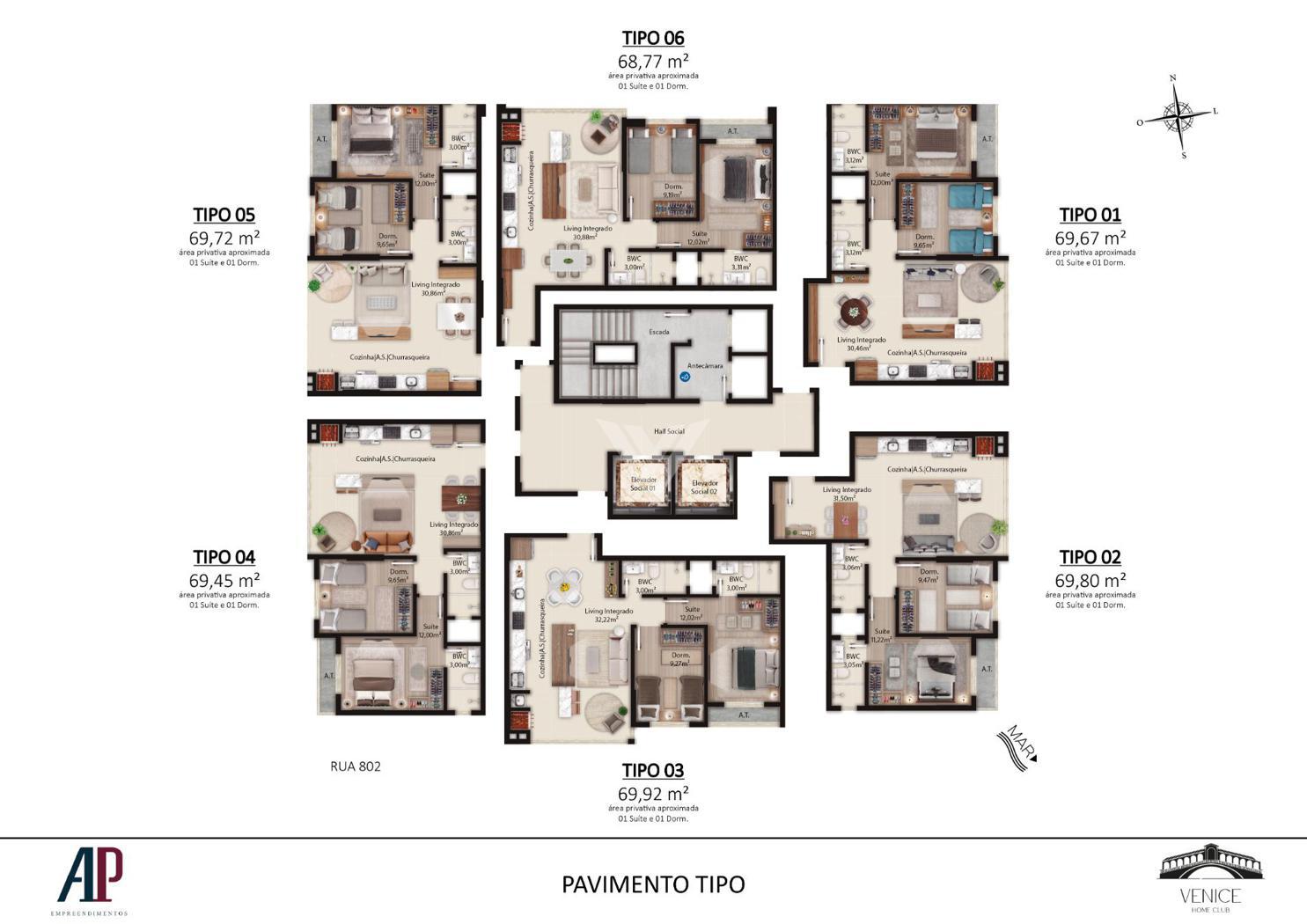 Apartamento de 2 quartos, 70m² no bairro Alto São Bento, em Itapema | Eu Corretor