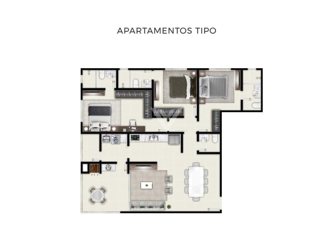 Apartamento de 3 quartos, 116m² no bairro Centro, em Itapema | Eu Corretor