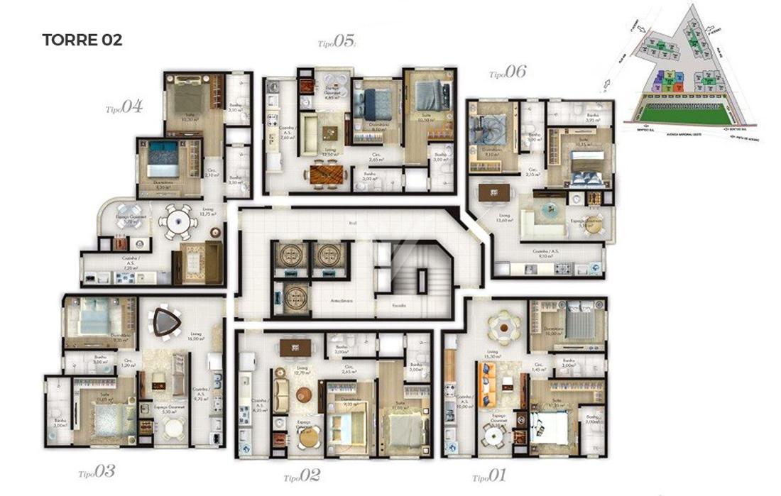 Apartamento de 2 quartos, 60m² no bairro Morretes, em Itapema | Eu Corretor