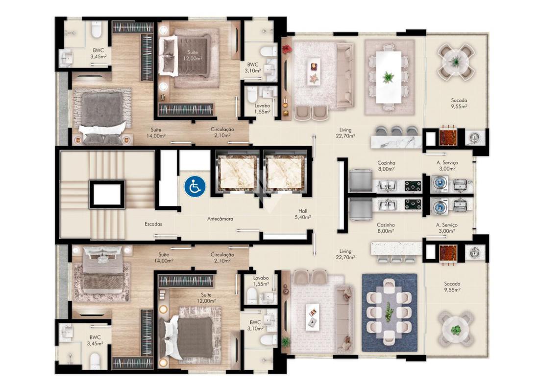 Apartamento de 2 quartos, no bairro Centro, em Itapema | Eu Corretor