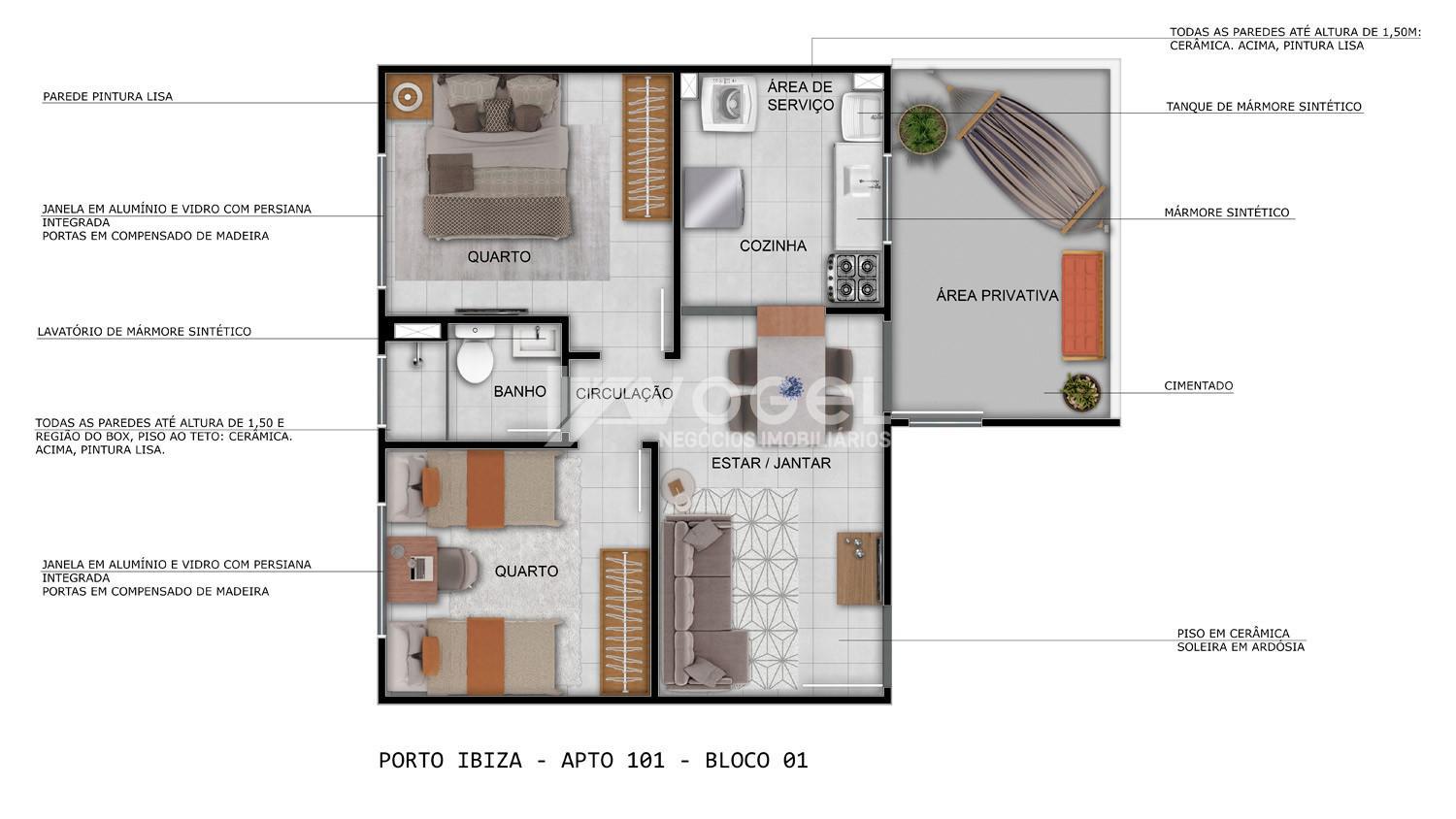 Apartamento à venda com 2 quartos, 44m² - Foto 14