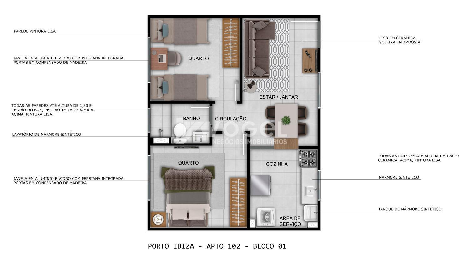 Apartamento à venda com 2 quartos, 44m² - Foto 15