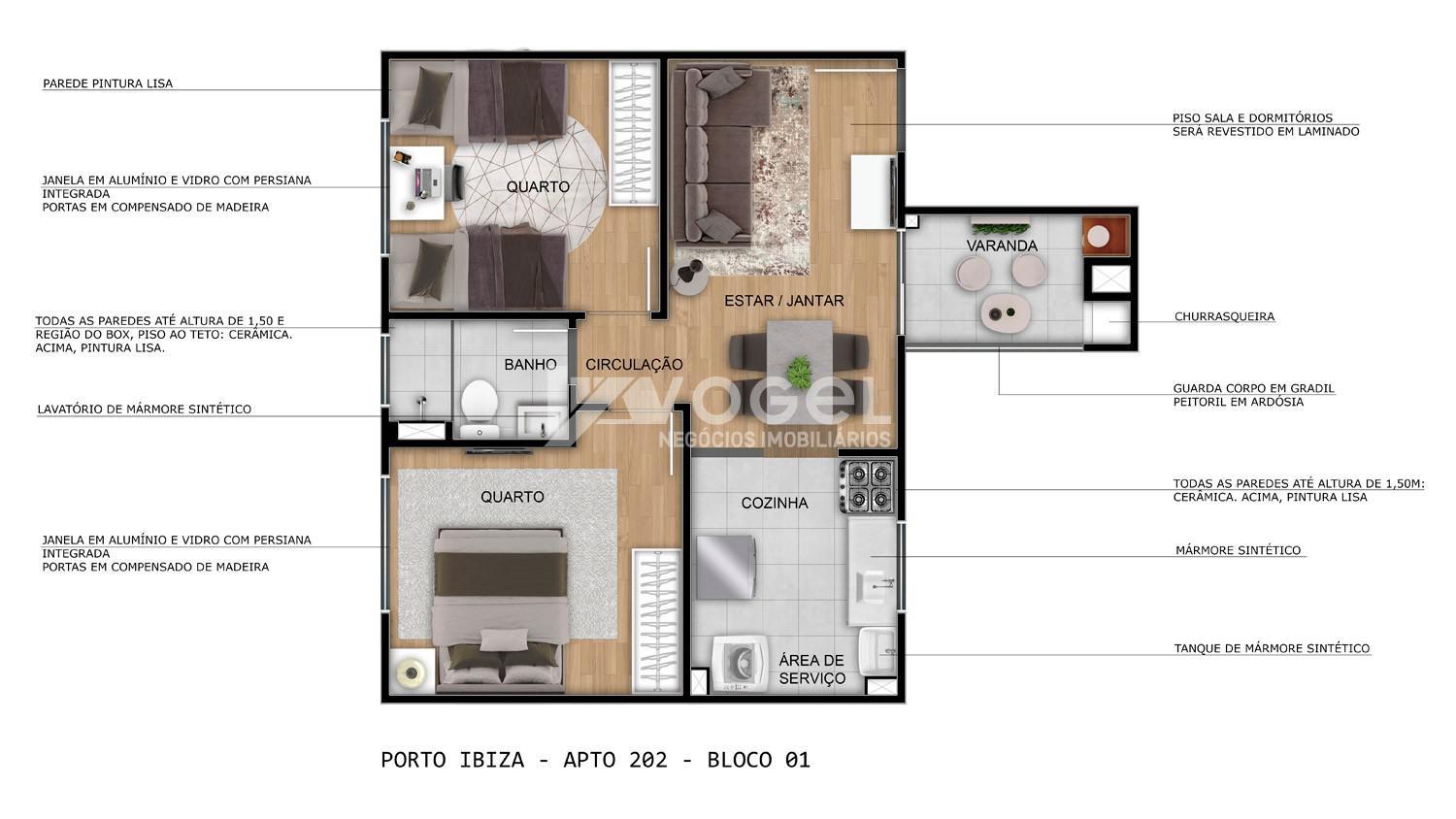 Apartamento à venda com 2 quartos, 44m² - Foto 16