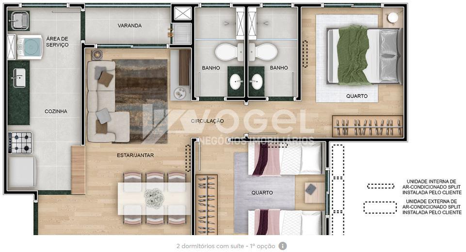 Apartamento à venda com 2 quartos, 51m² - Foto 37