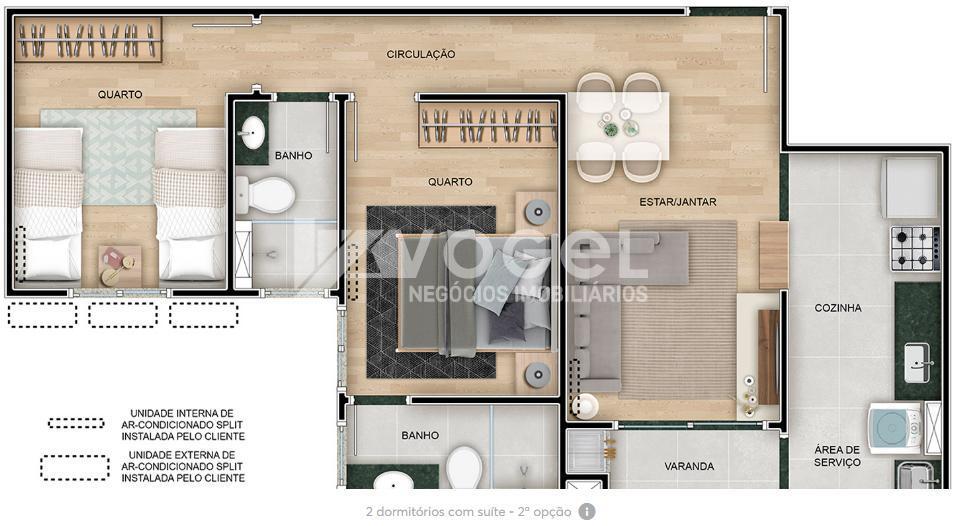 Apartamento à venda com 2 quartos, 51m² - Foto 33