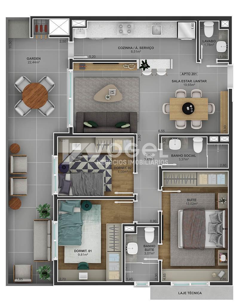 Apartamento à venda com 3 quartos, 111m² - Foto 24