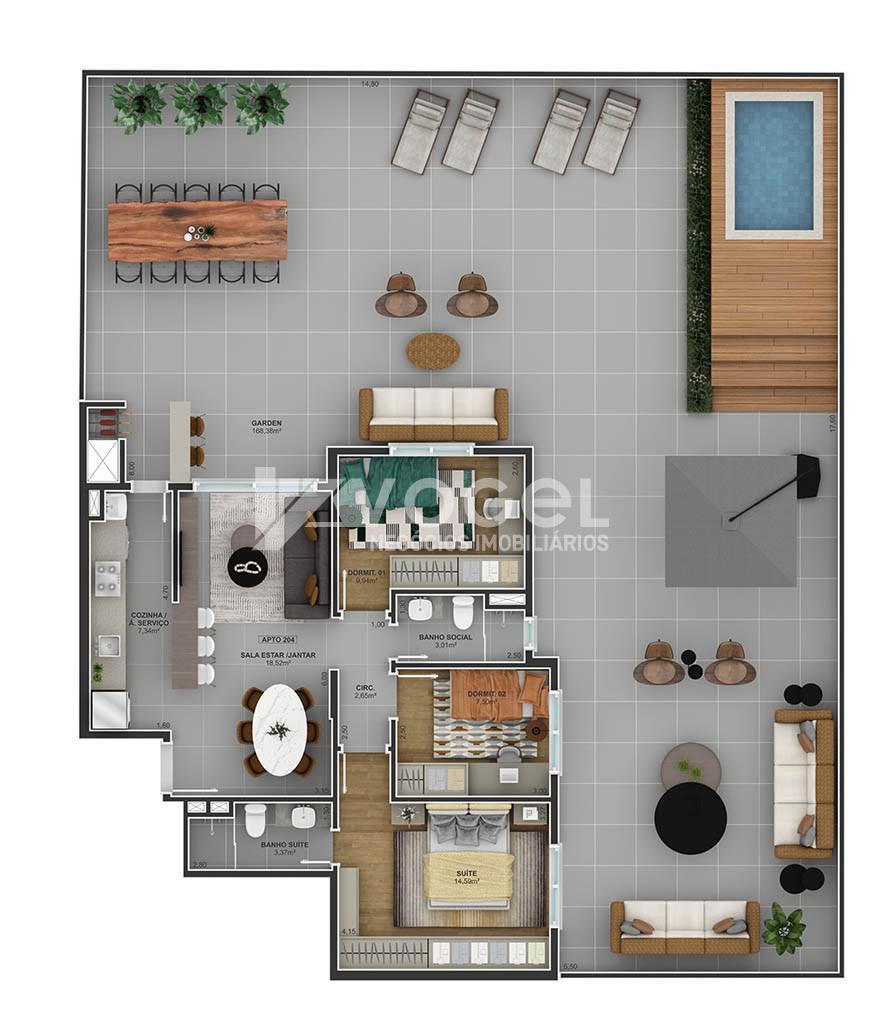 Apartamento à venda com 3 quartos, 111m² - Foto 25