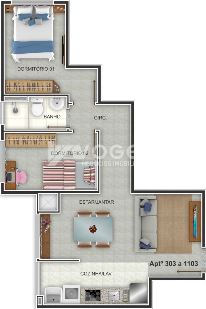 Apartamento à venda com 2 quartos, 52m² - Foto 12