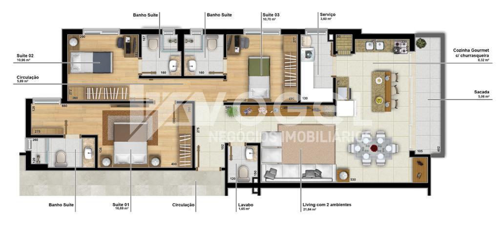 Apartamento à venda com 1 quarto, 170m² - Foto 17