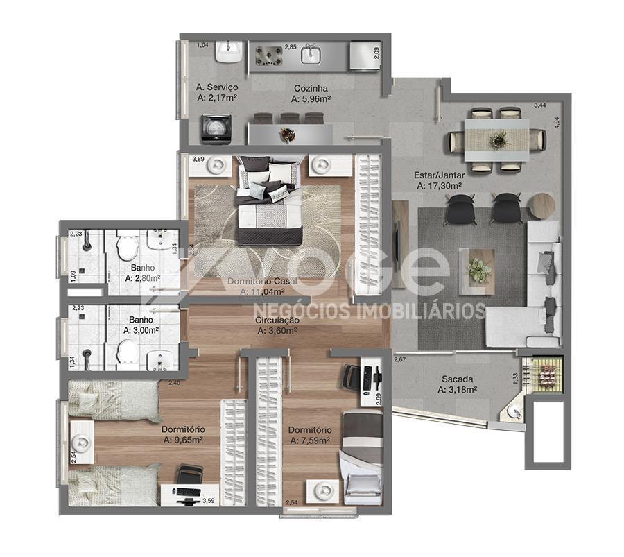 Apartamento à venda com 2 quartos - Foto 11