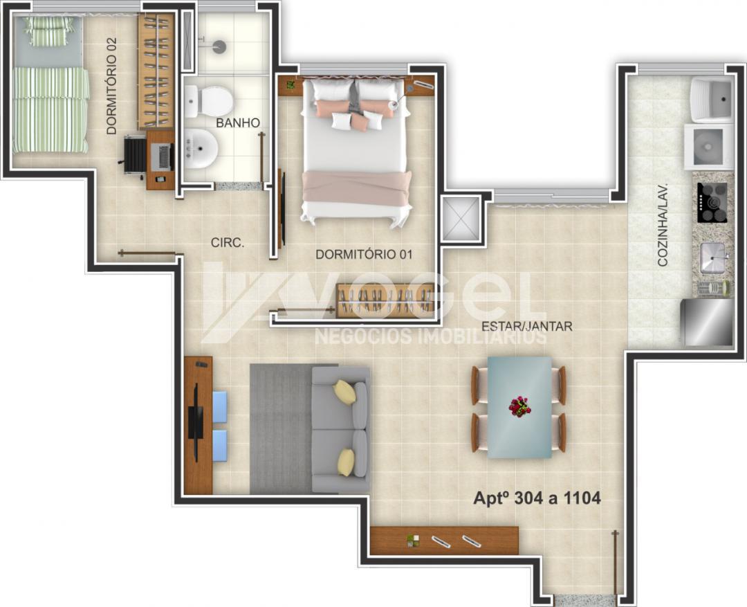 Apartamento à venda com 2 quartos, 85m² - Foto 9