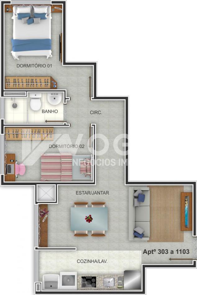 Apartamento à venda com 2 quartos, 85m² - Foto 10