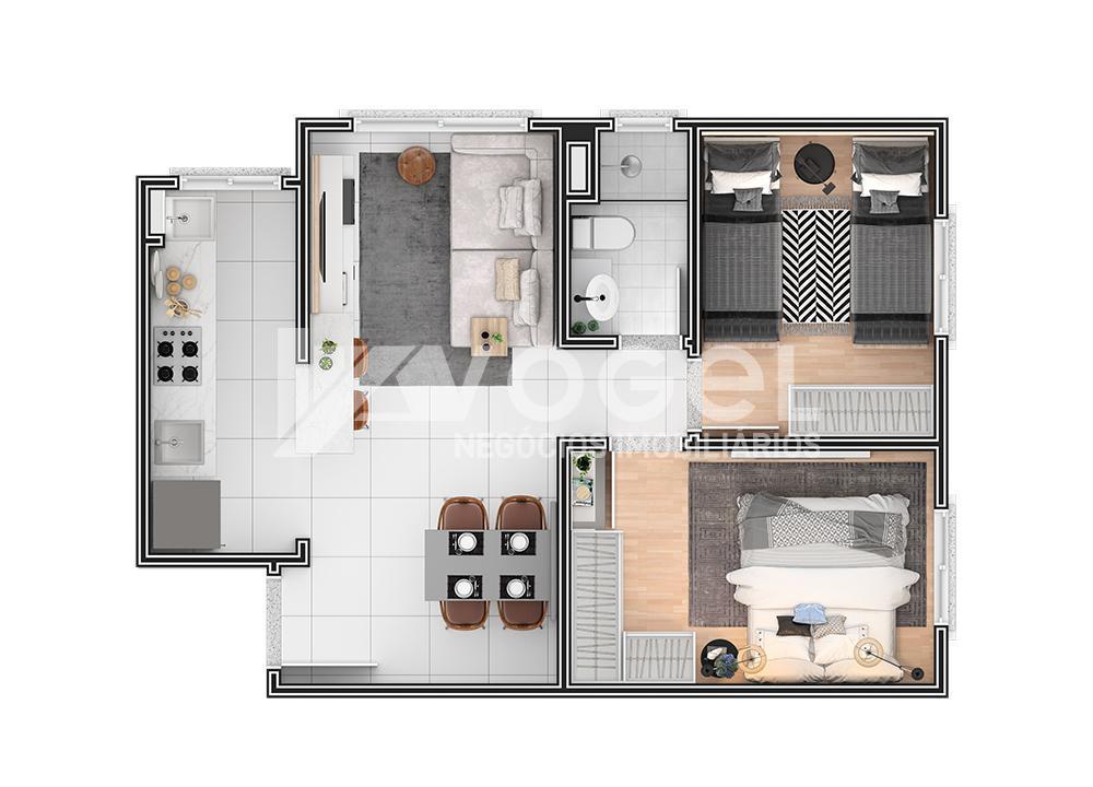 Apartamento à venda com 2 quartos, 47m² - Foto 9