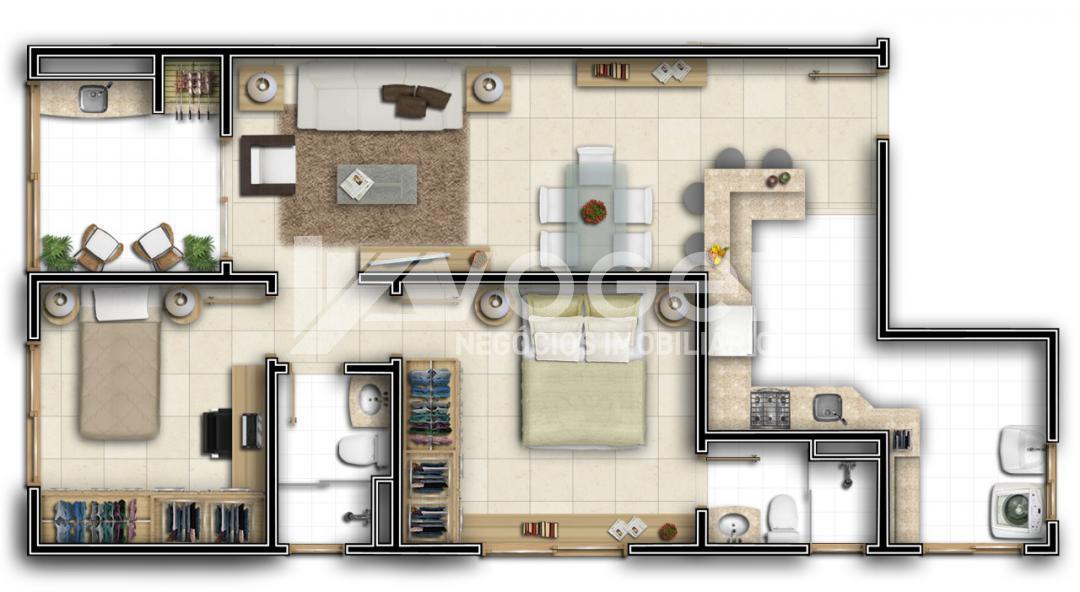 Apartamento à venda com 2 quartos - Foto 1