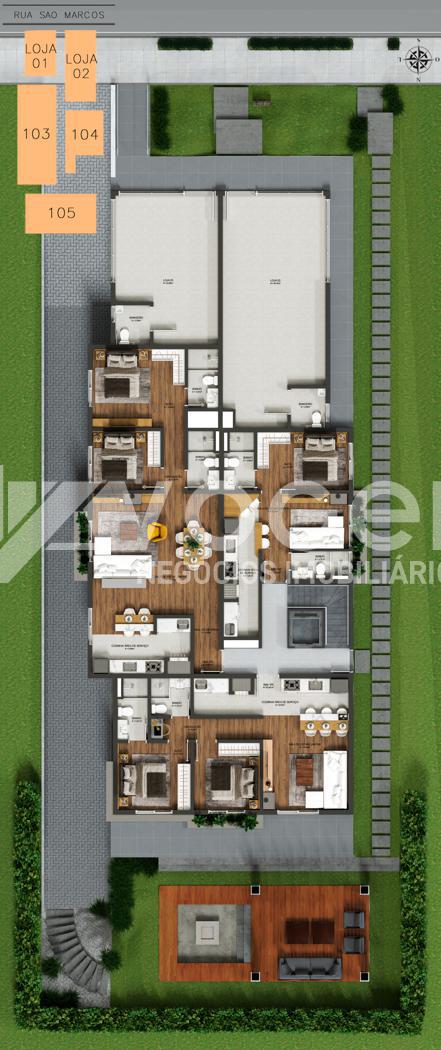 Apartamento à venda com 1 quarto, 49m² - Foto 9