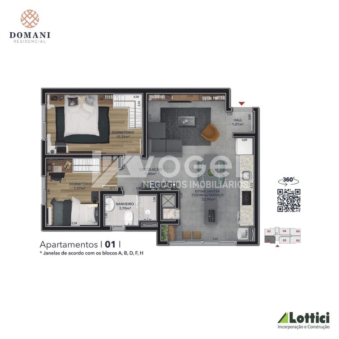 Apartamento à venda com 2 quartos, 52m² - Foto 23