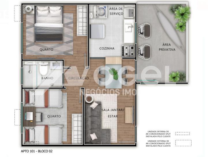 Apartamento à venda com 1 quarto, 48m² - Foto 9