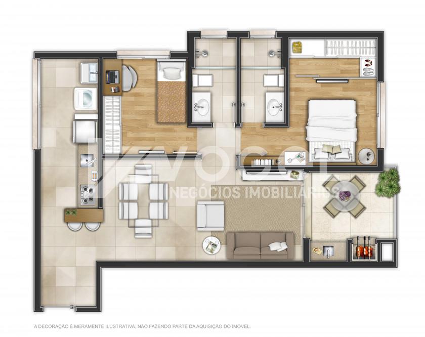 Apartamento à venda com 1 quarto, 117m² - Foto 6