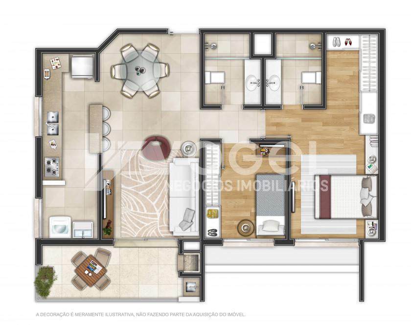 Apartamento à venda com 1 quarto, 117m² - Foto 9