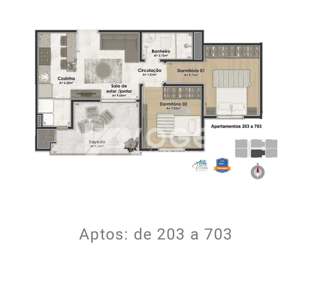 Apartamento à venda com 2 quartos, 72m² - Foto 10