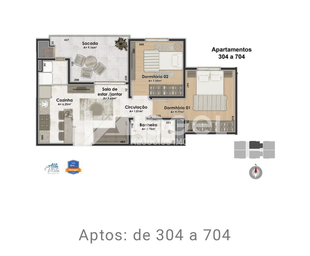 Apartamento à venda com 2 quartos, 72m² - Foto 11