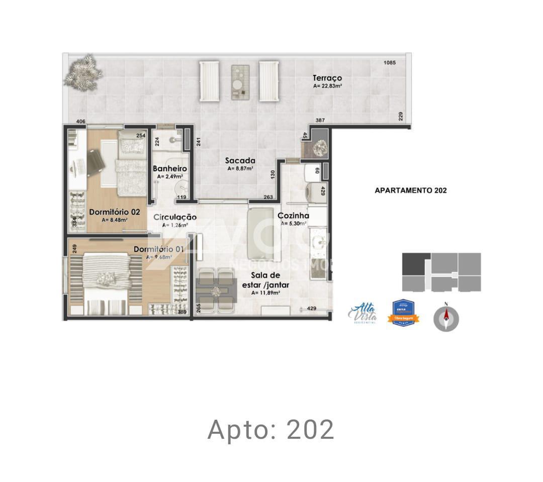 Apartamento à venda com 2 quartos, 72m² - Foto 13