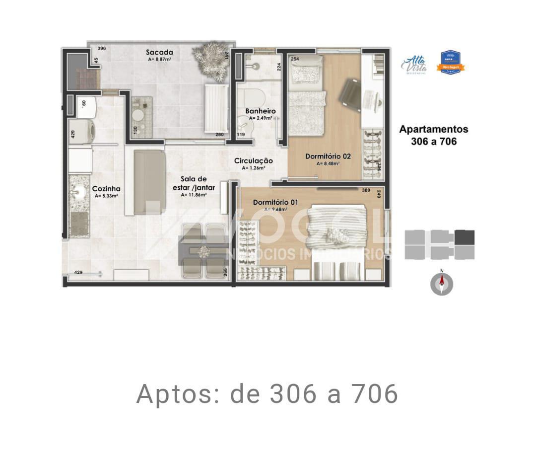 Apartamento à venda com 2 quartos, 72m² - Foto 14