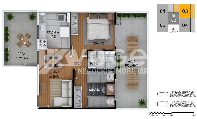 Apartamento à venda com 2 quartos, 40m² - Foto 14